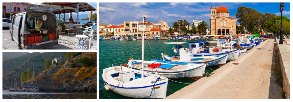 Athens Saronic Route 1 week flotilla sailing holiday itinerary 