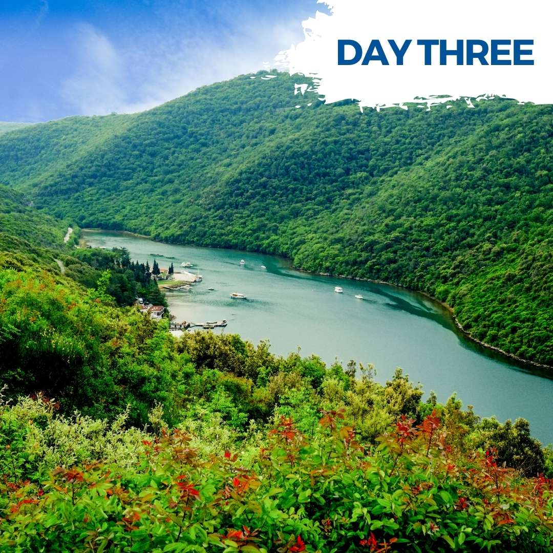 Limski Kanal, a fjord-like feature, the largest ria in the Mediterranean