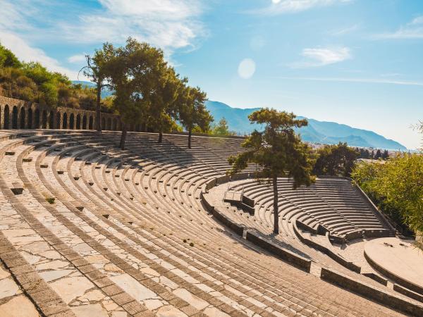 Amphitheatre in Marmaris, Turkey. Sailing holidays in Turkey.