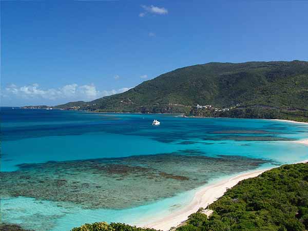 Beautiful Beach and Cove in the British Virgin Islands