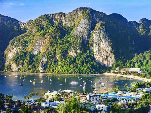 Phi Phi Islands. Located in Ao Ton Sai, Phi Phi Islands, Thailand.