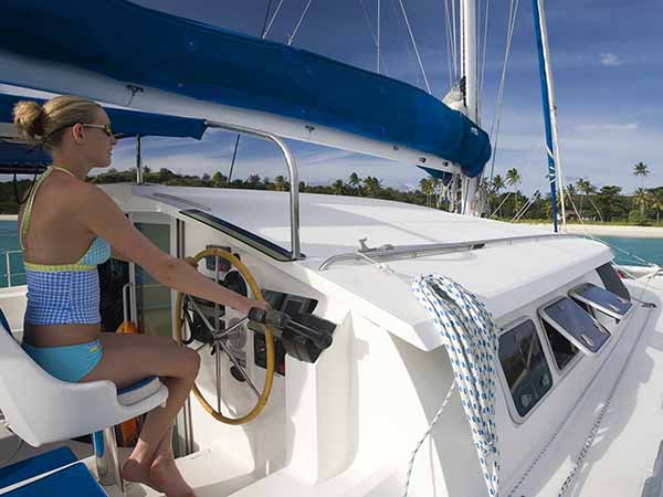 Female Skipper Sailing