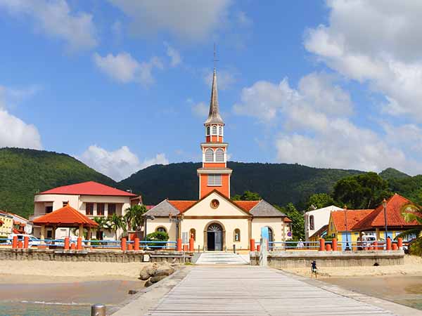 the town les anses-d'arlet in martinique, caribbean