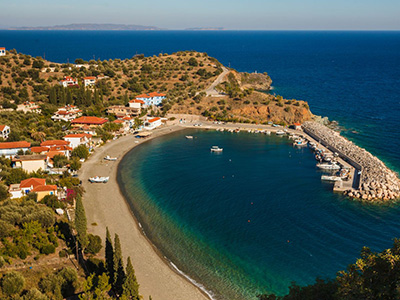 Sambatiki Beach, Peloponnese peninsula, Greece Yacht charter Sailing holiday Peloponnese flotilla 
