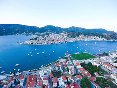 Poros and Peloponnese mountains, Greece Yacht charter Sailing holiday Peloponnese flotilla