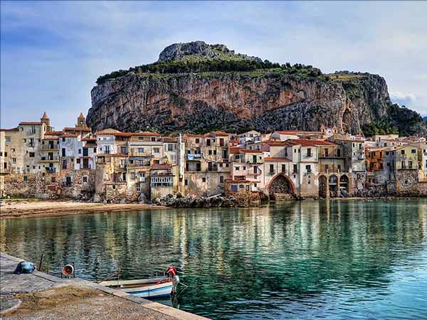 Bay in Cefalu, Sicily