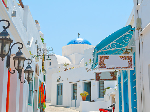 Greece Sifnos,Colorful chora view on the island