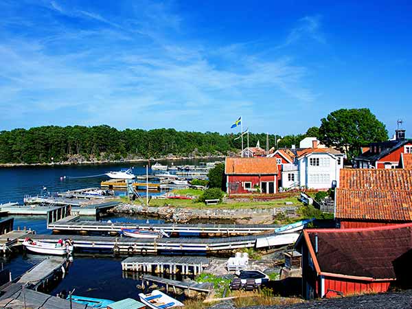 Fishing port in Sandhamn