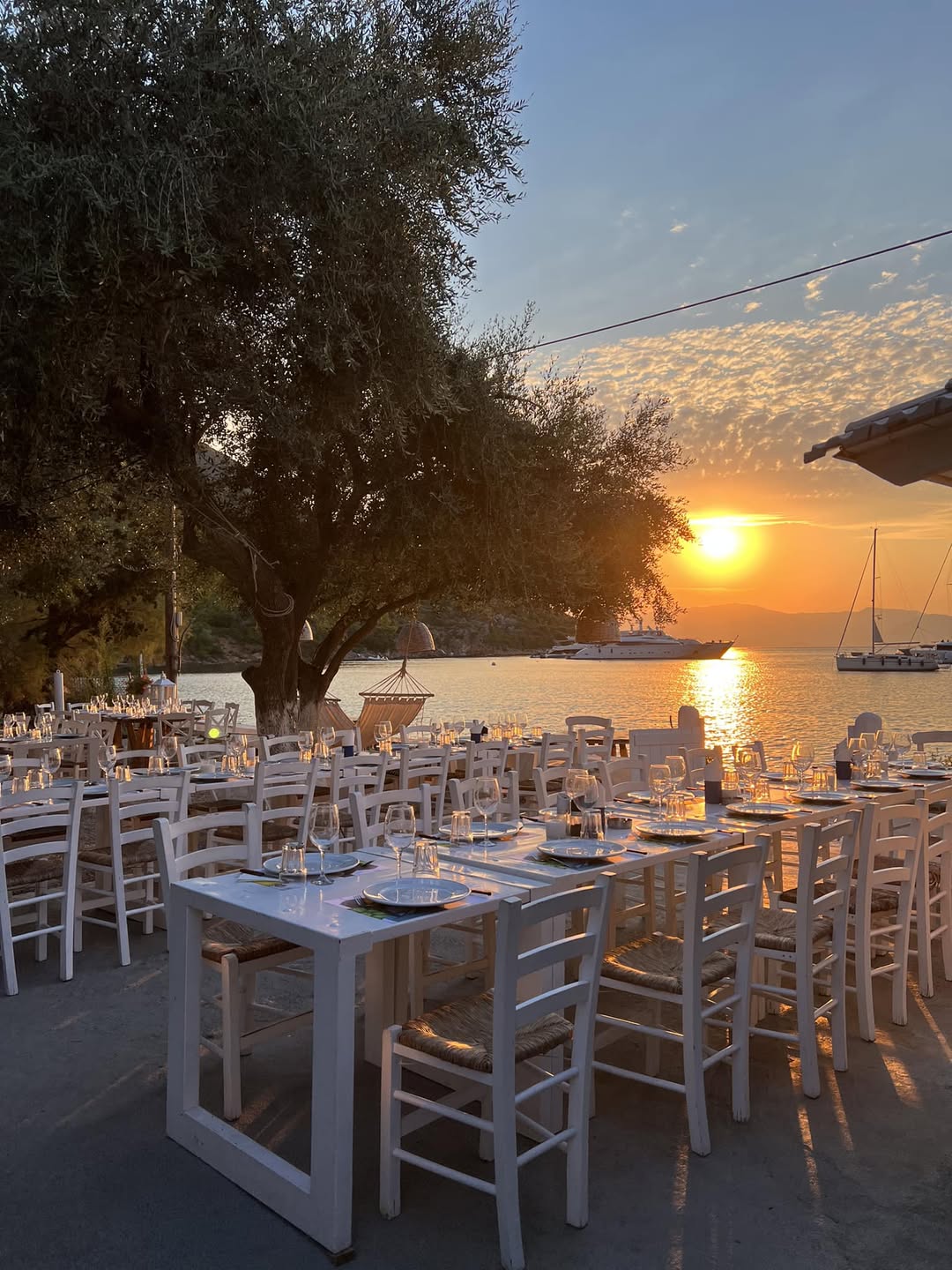 Sunset at Varka Taverna